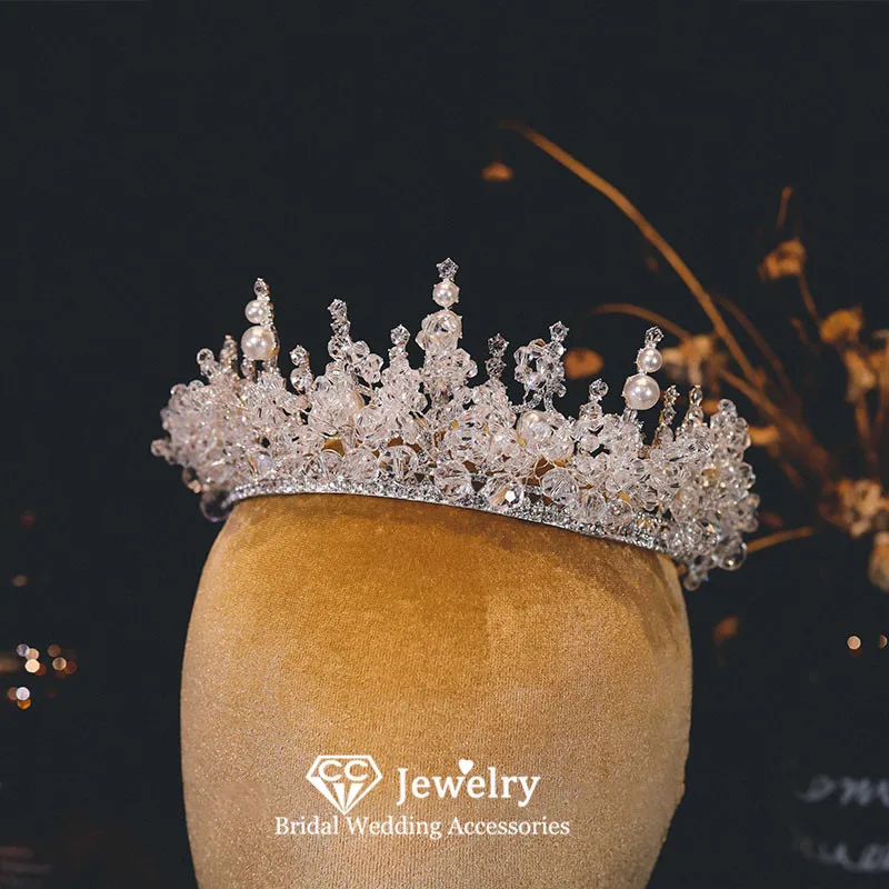 CC Tiaras and Crowns Wedding Hair Accessories for Women Bridal Headdress Engagement Jewelry 100% Handmade Baroque Diadems AN263
CC Tiaras and Crowns Wedding Hair Accessories for Women Bridal Headdress Engagement Jewelry 100% Handmade Baroque Diadems AN263
