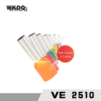VE2510 2.5mm^2 Insulated Wire End Ferrules Cord End Terminals Single Entry Bootlace 9 color
VE2510 2.5mm^2 Insulated Wire End Ferrules Cord End Terminals Single Entry Bootlace 9 color