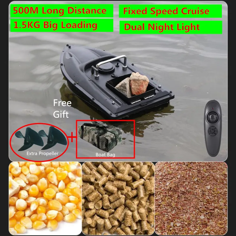 Intelligent Upgraded Double Motors Radio Remote Control Fish Finder RC Bait Boat 500M One Key Fixed Speed Cruise RC Fishing Boat
Intelligent Upgraded Double Motors Radio Remote Control Fish Finder RC Bait Boat 500M One Key Fixed Speed Cruise RC Fishing Boat