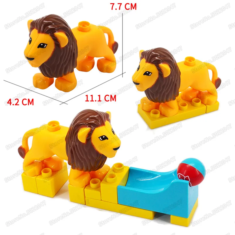 Children's Building Blocks Toys Animal Lion Forest Kings Educational Model Large Particles Legoingly Duploinglys Christmas Gifts
Children's Building Blocks Toys Animal Lion Forest Kings Educational Model Large Particles Legoingly Duploinglys Christmas Gifts