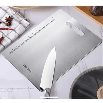 Cutting Boards Stainless Steel Chopping Block Antibacterial Anti-mildew Chopping Board Fruit Vegetable Meat Kitchen Tools