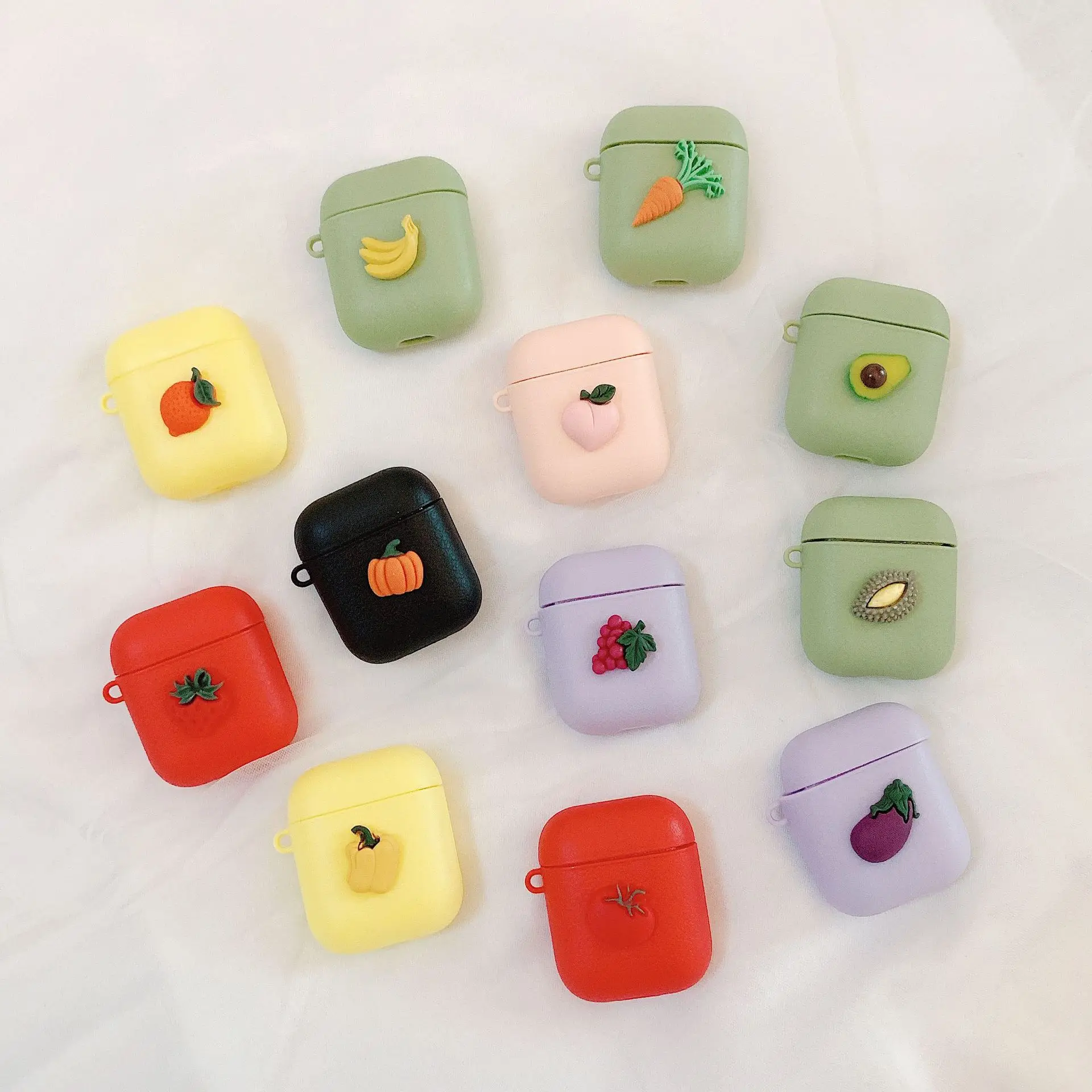 Vegetable Fruit Keychain Case For Airpods Wireless Bluetooth Earphone Anti-lost Cover Apple Airpods 2 Avocado Durian Keyring
Vegetable Fruit Keychain Case For Airpods Wireless Bluetooth Earphone Anti-lost Cover Apple Airpods 2 Avocado Durian Keyring
