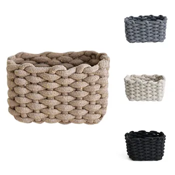 Nordic Style Sundries Storage Basket Printing Cosmetics Container Multifunction Cotton Woven Storage Basket Desktop Organizer
Nordic Style Sundries Storage Basket Printing Cosmetics Container Multifunction Cotton Woven Storage Basket Desktop Organizer