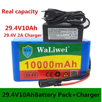 24V 10Ah 7S3P 18650 Battery 29.4 v 10000mAh BMS Electric Bicycle Moped /Electric/Li ion Battery Pack+29.4V 2A Charger
24V 10Ah 7S3P 18650 Battery 29.4 v 10000mAh BMS Electric Bicycle Moped /Electric/Li ion Battery Pack+29.4V 2A Charger
