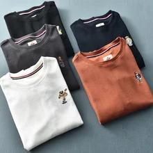 American Retro Waffle Embroidery Hoodies Men's Pure Cotton Washed Old Round Neck Pullover Knitted Long-sleeved Casual Sportwear
American Retro Waffle Embroidery Hoodies Men's Pure Cotton Washed Old Round Neck Pullover Knitted Long-sleeved Casual Sportwear