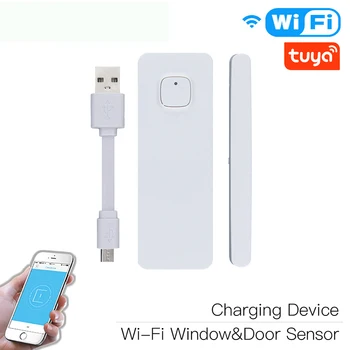 WiFi Smart Door/Window Sensor USB Charge APP Notification Alerts Home Alarm Security Detector Work Alexa Google Home
WiFi Smart Door/Window Sensor USB Charge APP Notification Alerts Home Alarm Security Detector Work Alexa Google Home