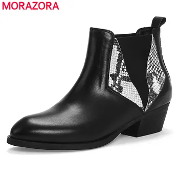MORAZORA Big size 34-44 genuine leather boots women square heel snake spring autumn Chelsea boots European ladies ankle boots
MORAZORA Big size 34-44 genuine leather boots women square heel snake spring autumn Chelsea boots European ladies ankle boots