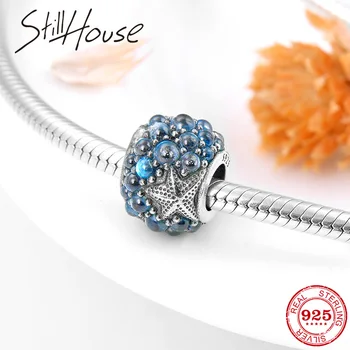 Authentic 925 Sterling Silver bead Starfish Charms Blue CZ bubble beads Fit Original European Bracelet DIY Jewelry making
Authentic 925 Sterling Silver bead Starfish Charms Blue CZ bubble beads Fit Original European Bracelet DIY Jewelry making