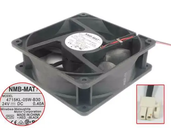 NMB-MAT 4715KL-05W-B30 P0A DC 24V 0.40A 120x120x38 мм 3-проводной Вентилятор охлаждения сервера
NMB-MAT 4715KL-05W-B30 P0A DC 24V 0.40A 120x120x38 мм 3-проводной Вентилятор охлаждения сервера