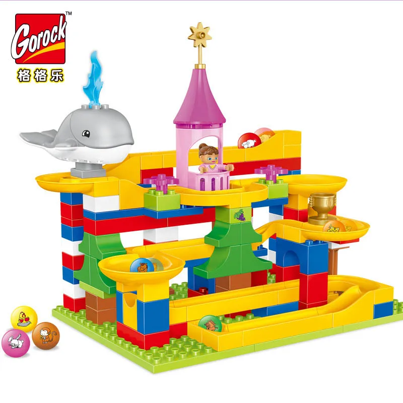 GETLUCK 137pcs Marble Race Run Maze Balls Rolling Building Blocks Compatible all brand Duploe Kids DIY Construction Bricks
GETLUCK 137pcs Marble Race Run Maze Balls Rolling Building Blocks Compatible all brand Duploe Kids DIY Construction Bricks