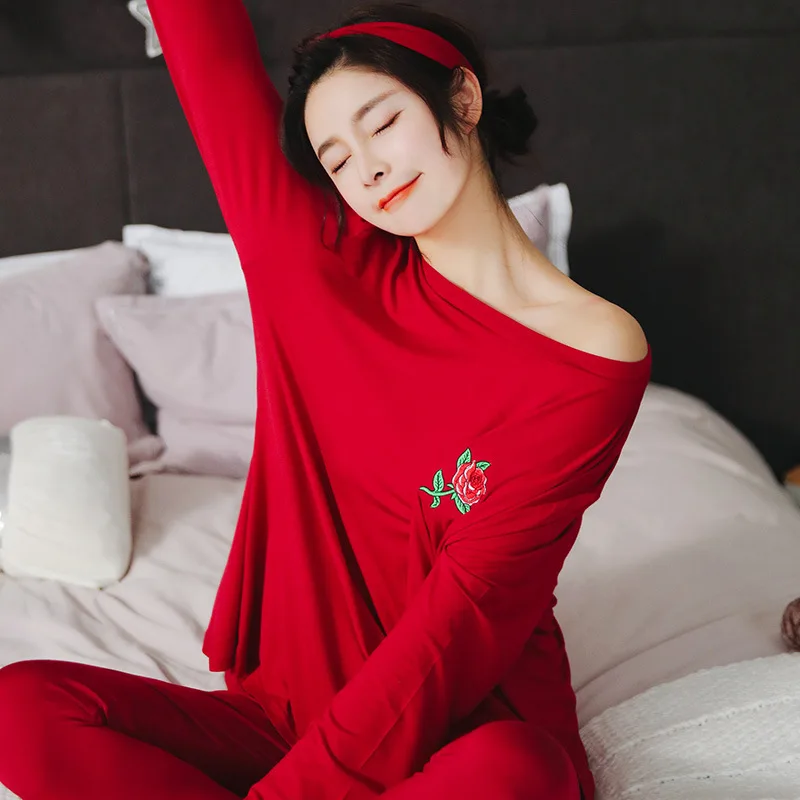 New Style Modal Pajamas Plus-sized Oversized Solid Color Set Autumn Korean-style Casual Women's Outer Wear Tracksuit
New Style Modal Pajamas Plus-sized Oversized Solid Color Set Autumn Korean-style Casual Women's Outer Wear Tracksuit
