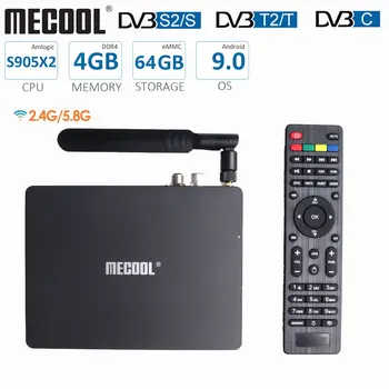 Mecool K7 TV Box Amlogic S905X2 DVB T2 DVB S2 DVB C 4GB DDR4 64GB ROM Android 9.0 Dual WiFi LED Display Antenna Set Top Box
Mecool K7 TV Box Amlogic S905X2 DVB T2 DVB S2 DVB C 4GB DDR4 64GB ROM Android 9.0 Dual WiFi LED Display Antenna Set Top Box