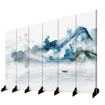 Screen partition Xuanguan fashion hotel bedroom simple office ink decoration folding fabric 
Screen partition Xuanguan fashion hotel bedroom simple office ink decoration folding fabric