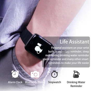 Bluetooth Smartwatch Waterproof Smart Wristband Unisex Sleep tracker Heart Rate Detection Sports Pedometer With Alarm Clock
Bluetooth Smartwatch Waterproof Smart Wristband Unisex Sleep tracker Heart Rate Detection Sports Pedometer With Alarm Clock