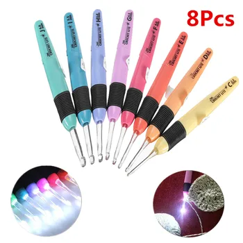 8PCS LED Crochet Hook Set Light Up Knitting Needles Weave Sewing Tools DIY Craft Sewing Accessories
8PCS LED Crochet Hook Set Light Up Knitting Needles Weave Sewing Tools DIY Craft Sewing Accessories