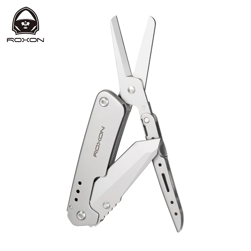 Roxon Folding Pocket Knife and Scissors 2 in 1 EDC Multi tool with Belt Clip, Housework, Needlework, Outdoor, Camping, multitool
Roxon Folding Pocket Knife and Scissors 2 in 1 EDC Multi tool with Belt Clip, Housework, Needlework, Outdoor, Camping, multitool