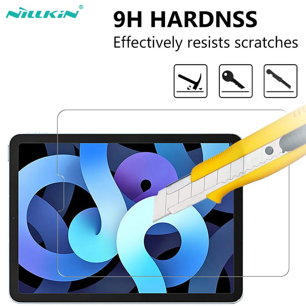NILLKIN For iPad Air 4,ipad Air 10.9 2020 Screen Protector 9H Full Cover Tablet Protective Film Anti-Scratch Tempered Glass
NILLKIN For iPad Air 4,ipad Air 10.9 2020 Screen Protector 9H Full Cover Tablet Protective Film Anti-Scratch Tempered Glass