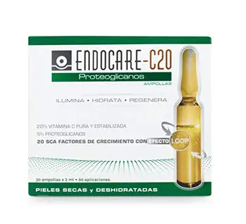 

Endocare Radiance C 20 Proteoglicanos - Ampollas Faciales Antiedad, Regeneradoras, Hidratantes y Antioxidantes, con Vitamina C,
