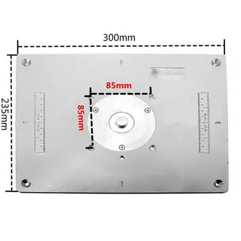 New Aluminum alloy Router Table Insert Plate For Popular Router Trimmers Models Engrving Machine DIY Woodworking Benches
New Aluminum alloy Router Table Insert Plate For Popular Router Trimmers Models Engrving Machine DIY Woodworking Benches