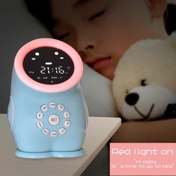 Cute Dinosaur Colorful Night Light Sleep Trainer Alarm Clock Children' s Gift Wake up Lamps For Kids Boys Girls Bedroom 
Cute Dinosaur Colorful Night Light Sleep Trainer Alarm Clock Children' s Gift Wake up Lamps For Kids Boys Girls Bedroom