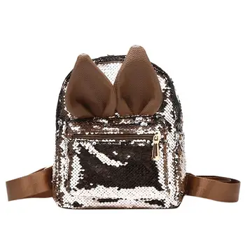 Children Bag Backpack Fashion Trend Large Capacity Sequins Leather Shoulder Rabbit Ears Cute Trendy Personality Wild H1
Children Bag Backpack Fashion Trend Large Capacity Sequins Leather Shoulder Rabbit Ears Cute Trendy Personality Wild H1