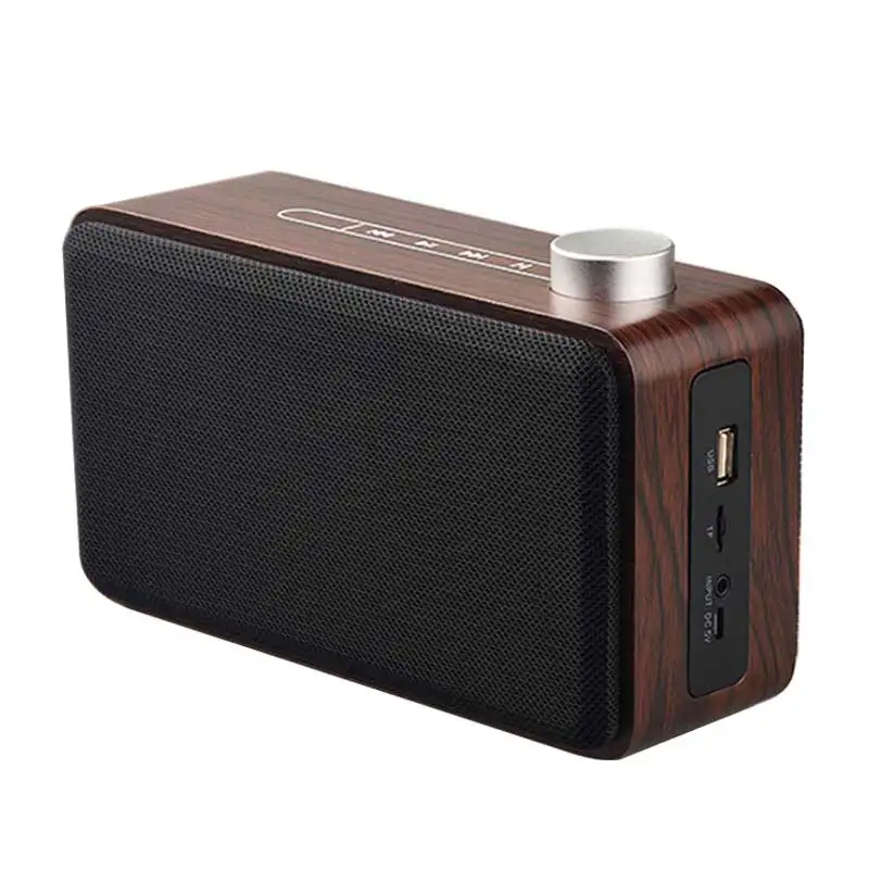 Деревянная портативная мини-Колонка JUNKE Hi-Fi с Bluetooth беспроводная стереоколонка