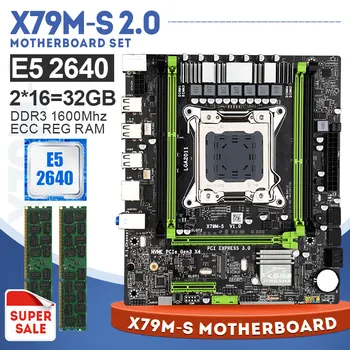 LGA2011 E5 2640 CPU 32GB DDR3 1600Mhz ECC REG Memory X79 X79M-S motherboard M-ATX combos M.2 SSD
LGA2011 E5 2640 CPU 32GB DDR3 1600Mhz ECC REG Memory X79 X79M-S motherboard M-ATX combos M.2 SSD