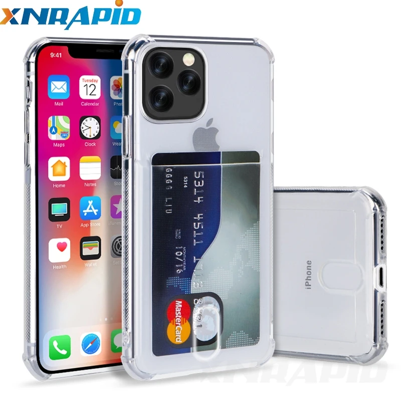 For iPhone 11 Pro Max Case Clear Card Slot Crystal Soft Silicone Case Cover For iPhone XS Max XR X 6S 6 7 8 plus Case
For iPhone 11 Pro Max Case Clear Card Slot Crystal Soft Silicone Case Cover For iPhone XS Max XR X 6S 6 7 8 plus Case