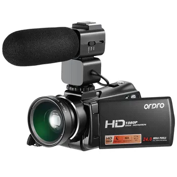 Digital Camcorder Full HD Video Camera wifi ORDRO V7 Plus 16X Zoom Night Vision Videocamara Filmadora support Microphone
Digital Camcorder Full HD Video Camera wifi ORDRO V7 Plus 16X Zoom Night Vision Videocamara Filmadora support Microphone