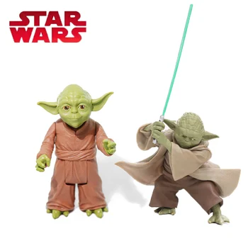 

10cm Star Wars Toys Master Yoda Darth Jedi Knight PVC Action Figures The Force Awakens baby yoda Collection Model Dolls Toy
