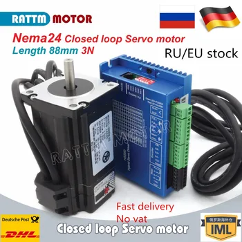 

RUS/ EU Delivery! Nema24 3N.m Closed Loop Servo Motor Kits 5A 2-Phase & 2HSS60 Hybrid Step-servo Driver CNC Controller 6A