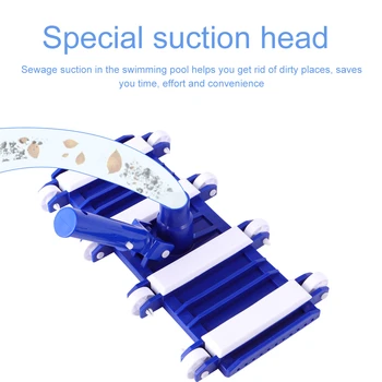 18 Inches Swimming Pool Cleaning Brush Portable Durable Lightweight Sucker Cleaning Tools Suction Head for Swimming Pool
18 Inches Swimming Pool Cleaning Brush Portable Durable Lightweight Sucker Cleaning Tools Suction Head for Swimming Pool