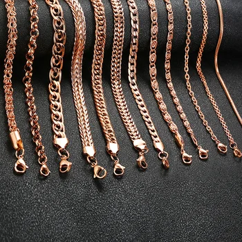 Vnox 585 Rose Gold Curb Snail Foxtail Link Chains Necklaces for Women Men Choker collar Gifts Jewelry
Vnox 585 Rose Gold Curb Snail Foxtail Link Chains Necklaces for Women Men Choker collar Gifts Jewelry