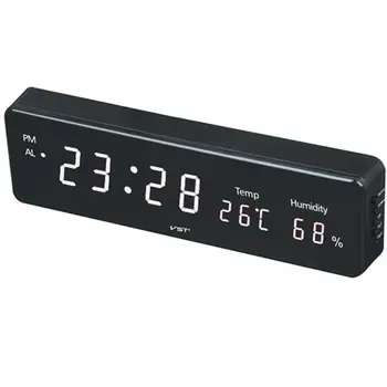 Electronic LED Digital Wall Clock with Temperature Humidity Display Home Clocks European Plug
Electronic LED Digital Wall Clock with Temperature Humidity Display Home Clocks European Plug