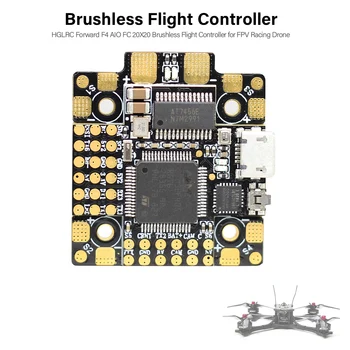 HGLRC Forward F4 AIO Brushless Flight Controller 20X20mm STM32F405 3-6S With GPS Connector on Board OSD for RC FPV Racing Drone
HGLRC Forward F4 AIO Brushless Flight Controller 20X20mm STM32F405 3-6S With GPS Connector on Board OSD for RC FPV Racing Drone