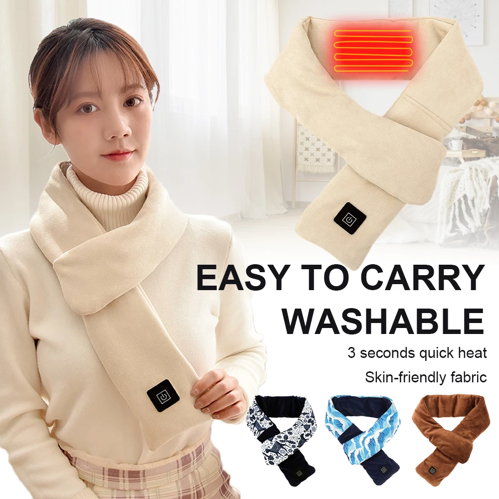 3 Gears Electric Heating Scarf USB Charging Warm Scarf Intelligent Temperature Adjustment Hot Compress For Outdoor Sports Skiing
3 Gears Electric Heating Scarf USB Charging Warm Scarf Intelligent Temperature Adjustment Hot Compress For Outdoor Sports Skiing