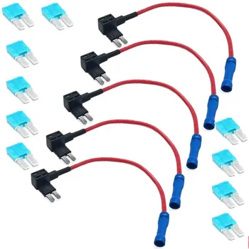 10Pcs 15A Fuse Plug + 5Pcs Car Add a Circuit Fuse-TAP MICRO2 Adapter Low Profile Blade Style Fuse Holder Provides
10Pcs 15A Fuse Plug + 5Pcs Car Add a Circuit Fuse-TAP MICRO2 Adapter Low Profile Blade Style Fuse Holder Provides