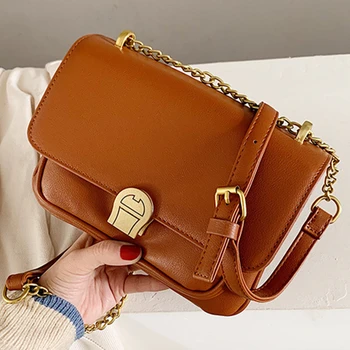 2019 New Solid Color Buckle Handbag Womens High Quality Leather Chain Shoulder Crossbody Bags Designer Fashion Small Square Bags
2019 New Solid Color Buckle Handbag Womens High Quality Leather Chain Shoulder Crossbody Bags Designer Fashion Small Square Bags