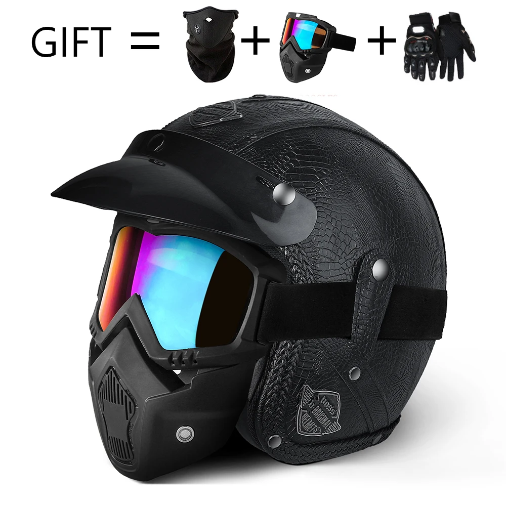 Handmade Retro Motorcycle Helmets Open Face 3/4 Helmet Personality Locomotive Helmet Motocross Leather Capacete De Motocicleta
Handmade Retro Motorcycle Helmets Open Face 3/4 Helmet Personality Locomotive Helmet Motocross Leather Capacete De Motocicleta
