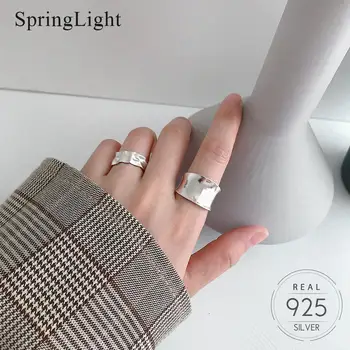 Springlight Hammered Hollow Matte Ring Real 925 Sterling Silver Creative Handmade Designer Fine Jewelry Rings for Women Gift
Springlight Hammered Hollow Matte Ring Real 925 Sterling Silver Creative Handmade Designer Fine Jewelry Rings for Women Gift