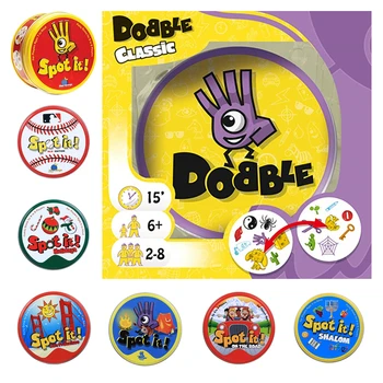 spot it and dobble card game table Board Game For Dobbles Kids Spot Cards It Go Camping Metal Tin Box toys family party game
spot it and dobble card game table Board Game For Dobbles Kids Spot Cards It Go Camping Metal Tin Box toys family party game