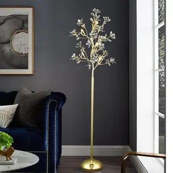 Art deco gold Crystal Floor Light LED standard lamp Luxury Bedroom Floor Light reading study room table desk light Standing Lamp
Art deco gold Crystal Floor Light LED standard lamp Luxury Bedroom Floor Light reading study room table desk light Standing Lamp