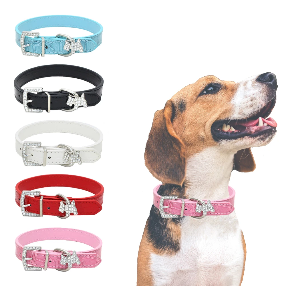 HptYfd Pet Dog Collar Crocodile Pattern Leather Pet Collar Lovely Rhinestone Puppy Pendant for Small Medium Dog Pet Supplies
HptYfd Pet Dog Collar Crocodile Pattern Leather Pet Collar Lovely Rhinestone Puppy Pendant for Small Medium Dog Pet Supplies