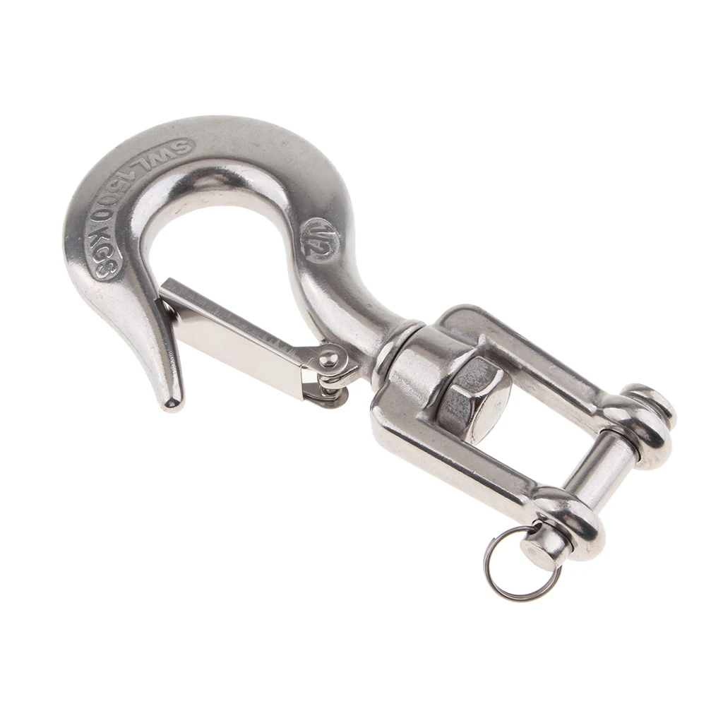 304 Stainless Steel Swivel Eye Clevis Lifting Chain Snap Hook 1/2 Inch 304 Stainless Steel Swivel Eye Clevis Lifting Chain Snap Hook 1/2 Inch