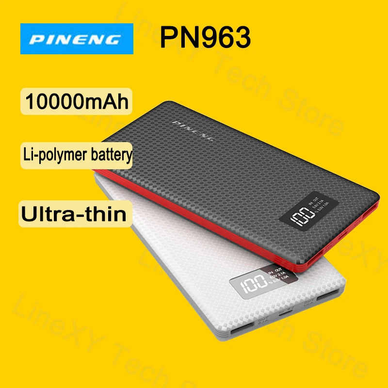 Charger of Pad/ Phone Power bank PINENG-963 Quality Goods 10000mAh CE 3C Charge thin and light weight
Charger of Pad/ Phone Power bank PINENG-963 Quality Goods 10000mAh CE 3C Charge thin and light weight