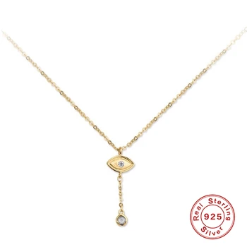 AIDE Fashion Eye Tears Pendant Chain Necklaces For Women Bohemian 925 Sterling Silver Necklace Jewelry bijoux femme 
AIDE Fashion Eye Tears Pendant Chain Necklaces For Women Bohemian 925 Sterling Silver Necklace Jewelry bijoux femme