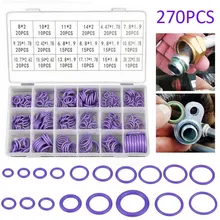 270Pcs 18 Size O Ring For Auto Air-Conditioning Compressor Car Repair Tool Rubber Air Conditioning Refrigerant Ring Set Car Tool
270Pcs 18 Size O Ring For Auto Air-Conditioning Compressor Car Repair Tool Rubber Air Conditioning Refrigerant Ring Set Car Tool