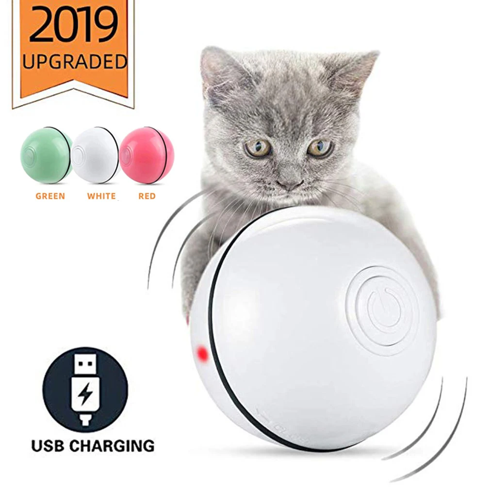 Smart Interactive Cat Toy USB Rechargeable Led Light 360 Degree Self Rotating Ball Pets Playing Toys Motion Activated Pet Bal
Smart Interactive Cat Toy USB Rechargeable Led Light 360 Degree Self Rotating Ball Pets Playing Toys Motion Activated Pet Bal