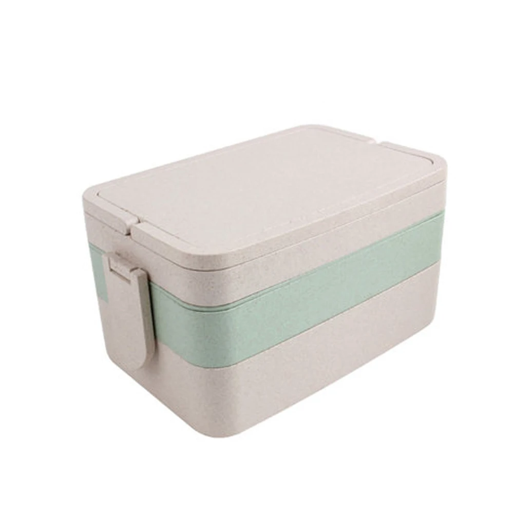 3 Layers Food Container With Tableware Double Lock Lunch Box Separete Grids Home Leakproof Wheat Straw Picnic Non-toxic Camping
3 Layers Food Container With Tableware Double Lock Lunch Box Separete Grids Home Leakproof Wheat Straw Picnic Non-toxic Camping