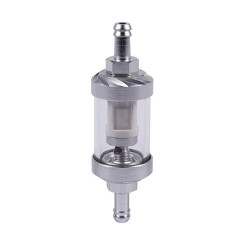 Universal Chrome Glass Fuel Petrol crude oil engine Inline Filter 5/16 "8mm Silver
Universal Chrome Glass Fuel Petrol crude oil engine Inline Filter 5/16 "8mm Silver